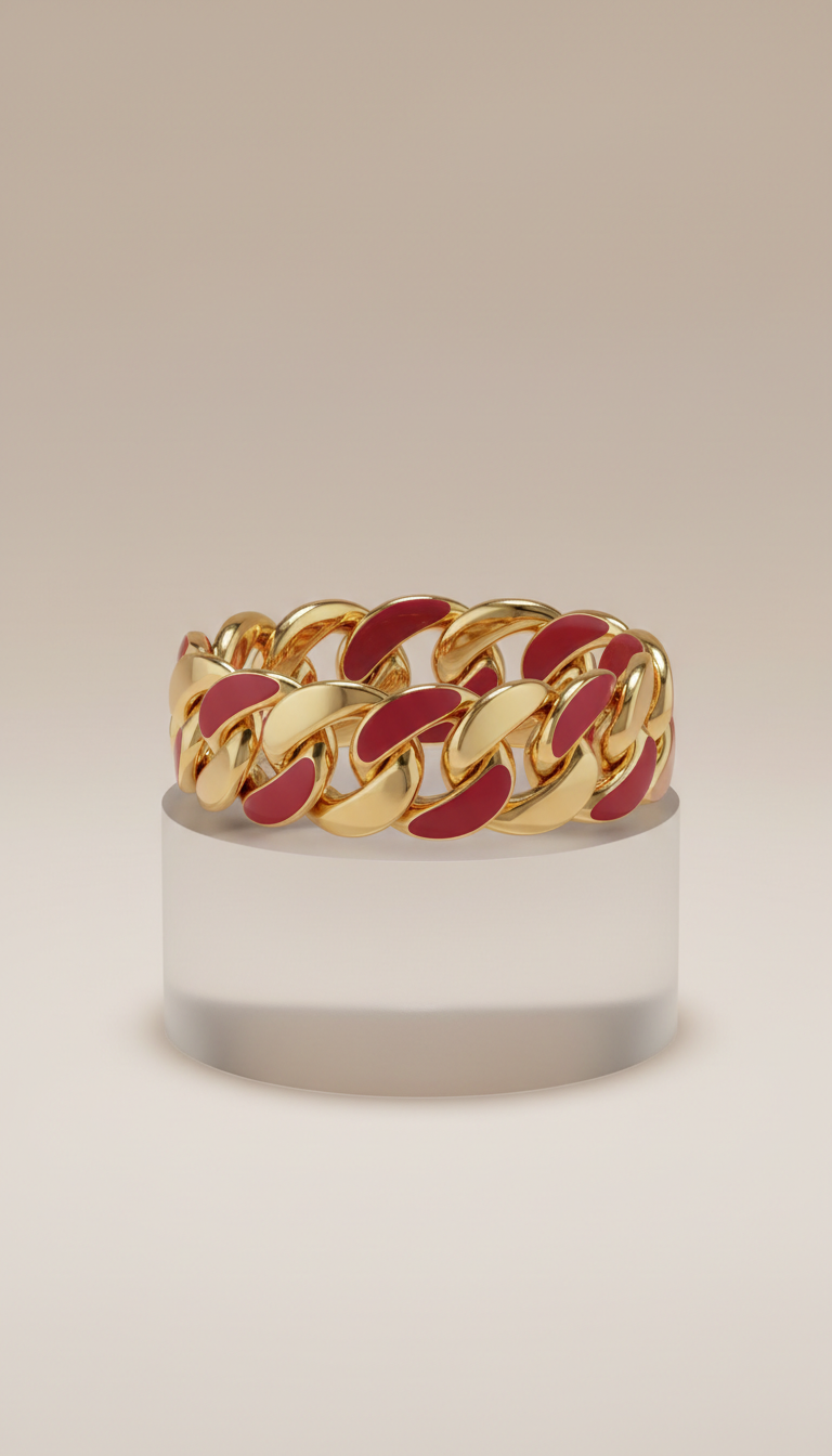 Bold link chain bracelet